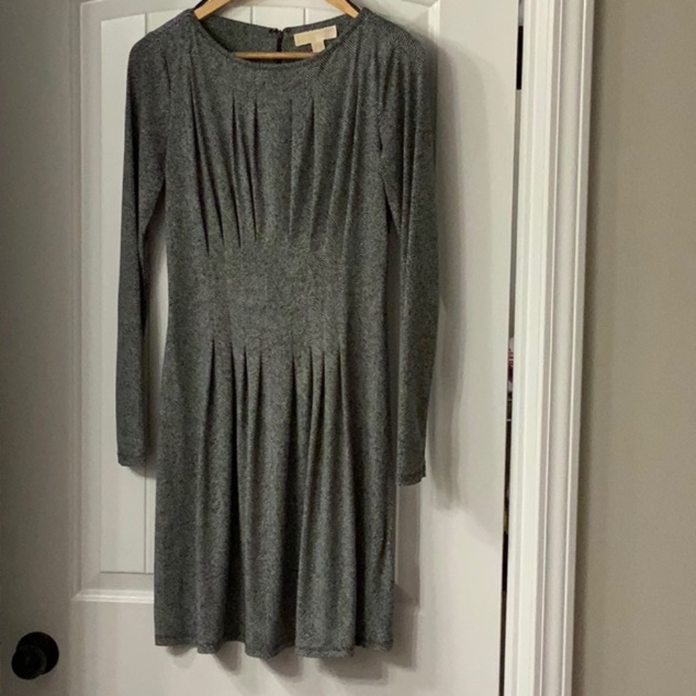 Michael Kors black and silver mid-thigh dress